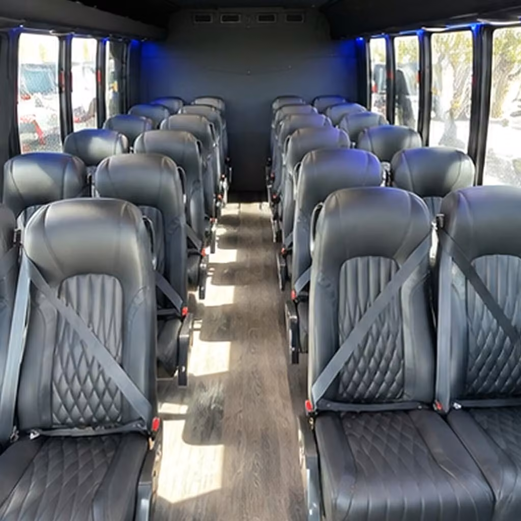 25 passenger minibus interior