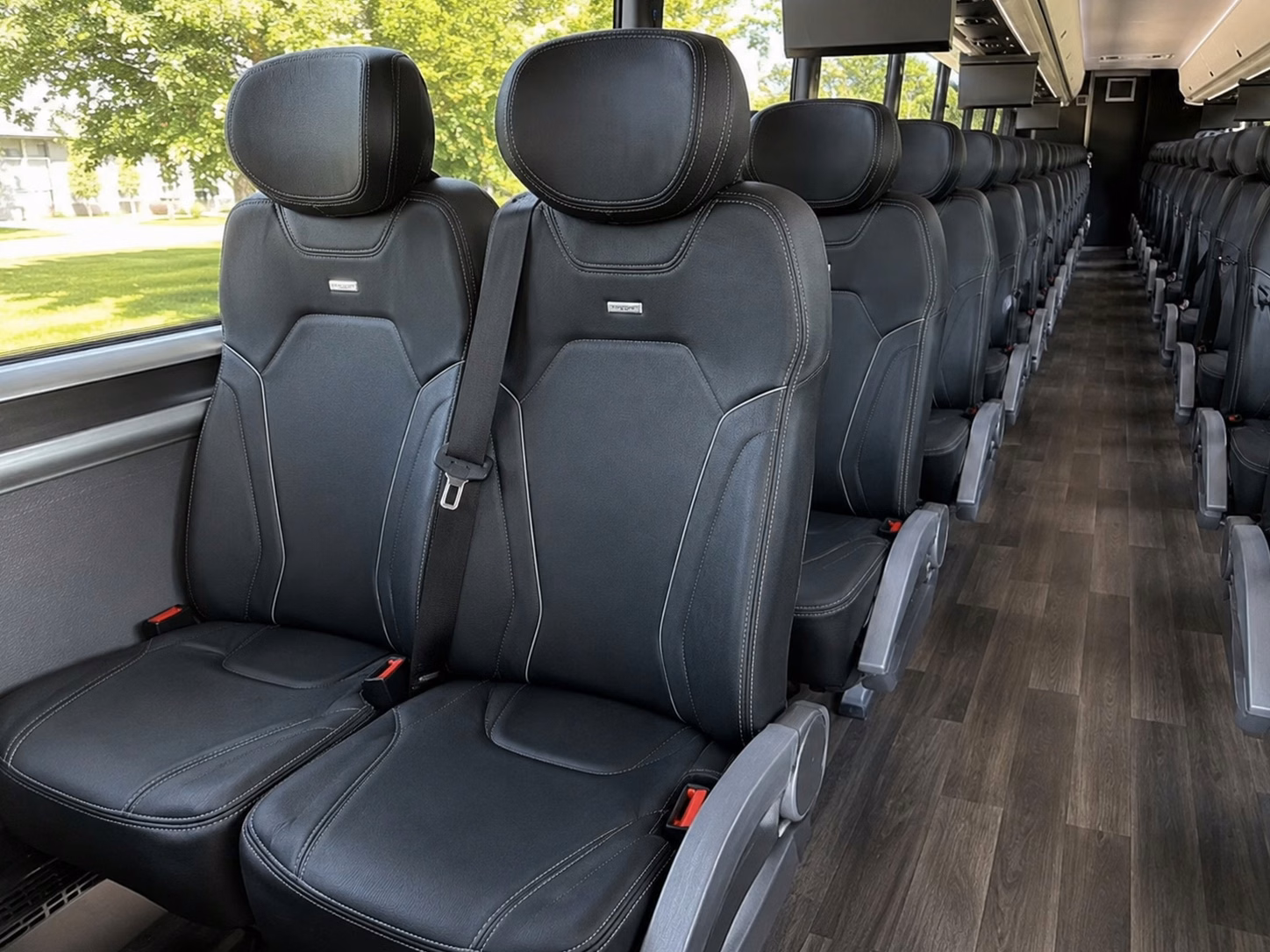 cincinnati charter bus interior gallery