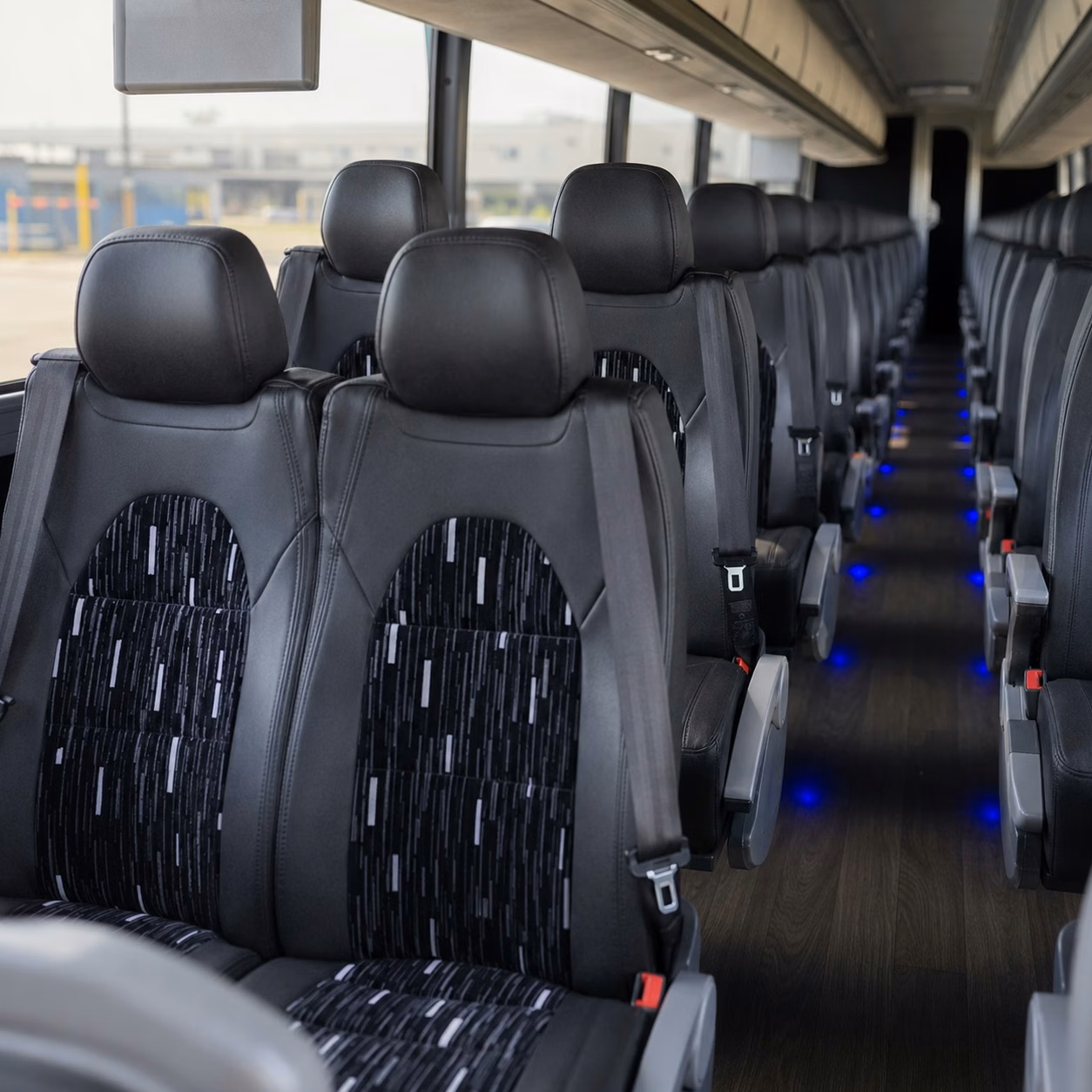 cincinnati charter bus interior