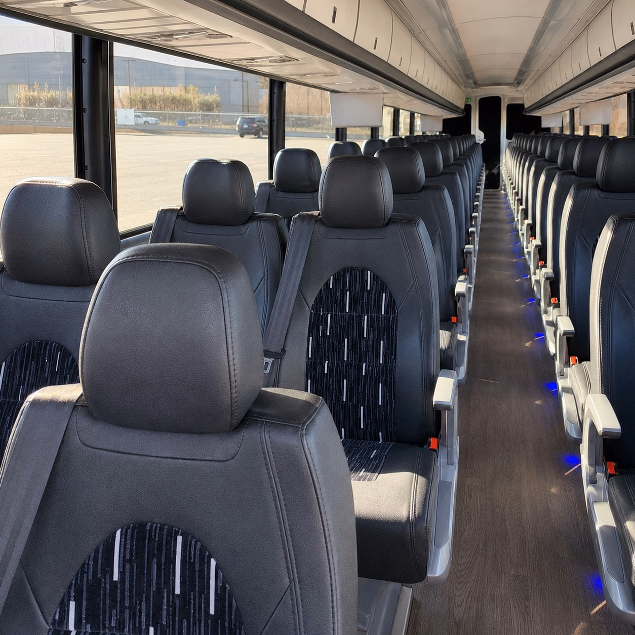 cincinnati charter bus rental inside