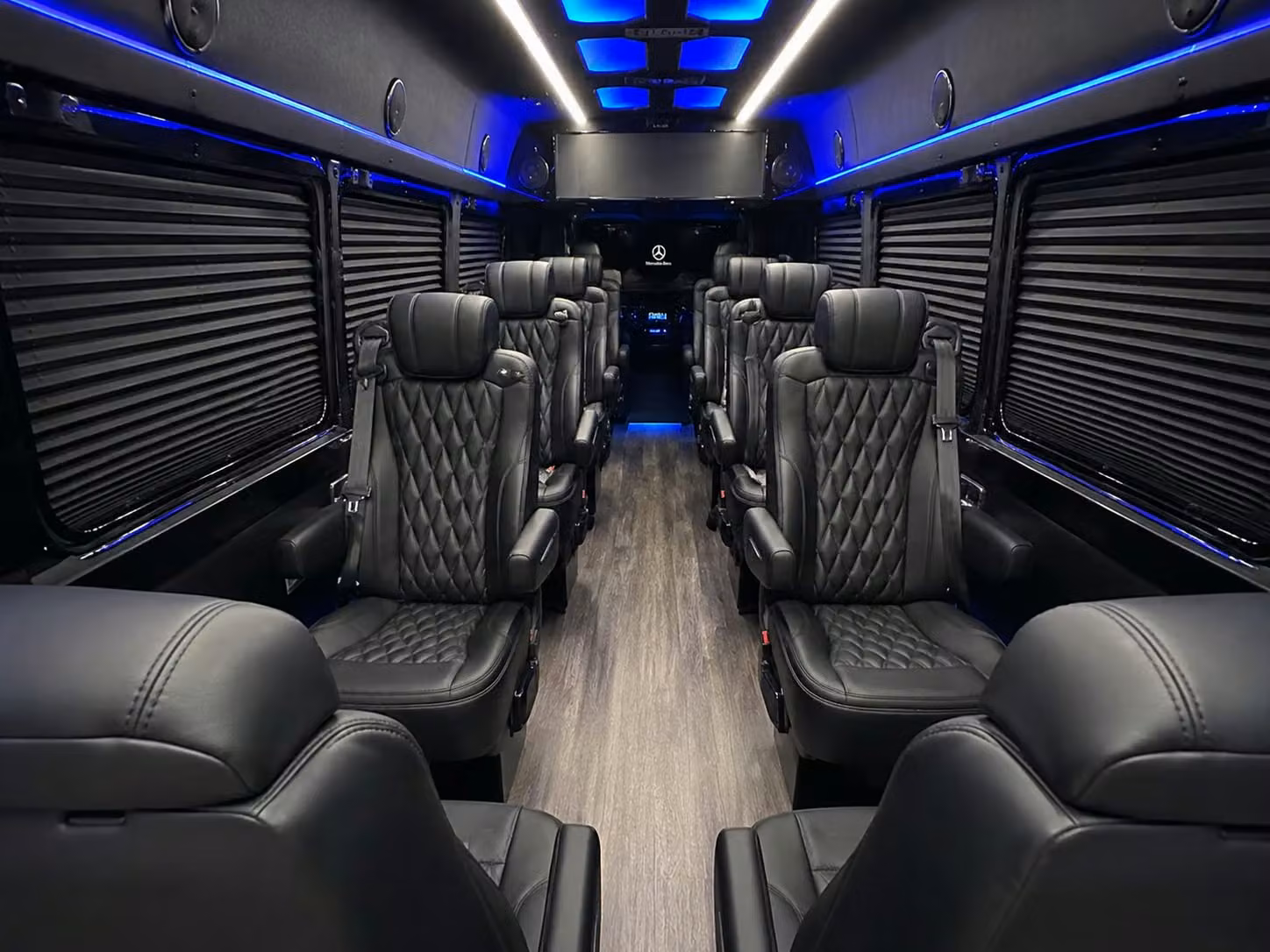 sprinter van with driver inside